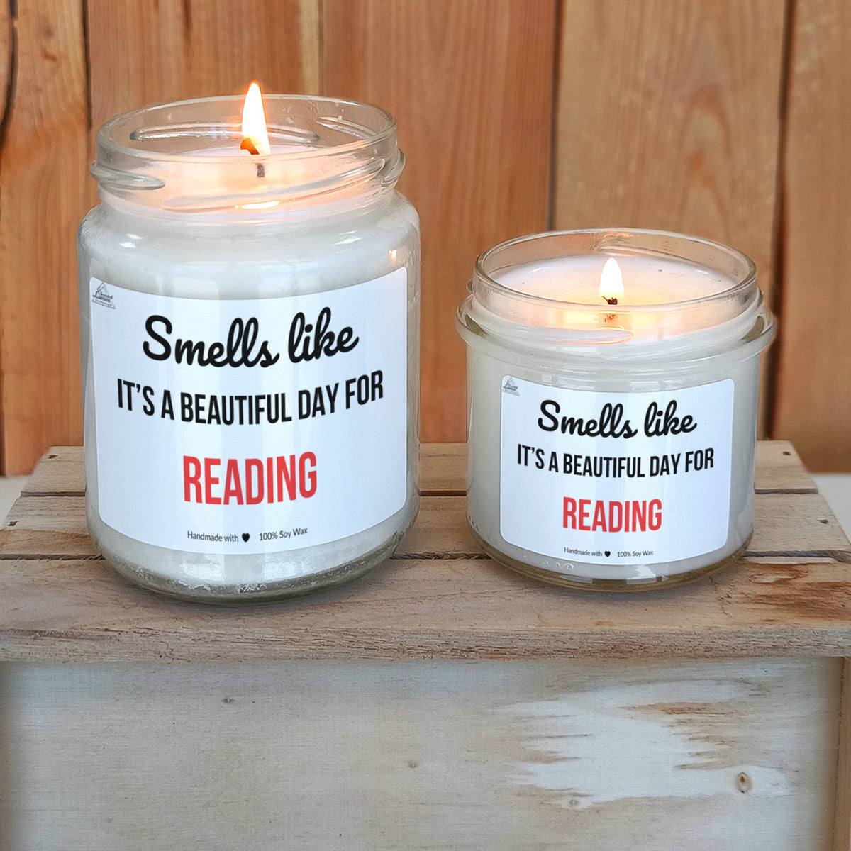 Smells like beautiful day for Reading Scented Soy Candle