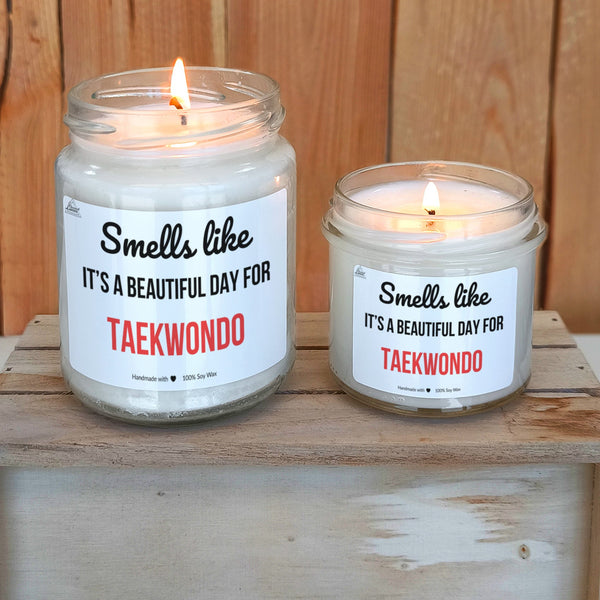 Smells like beautiful day for Taekwondo Scented Soy Candle