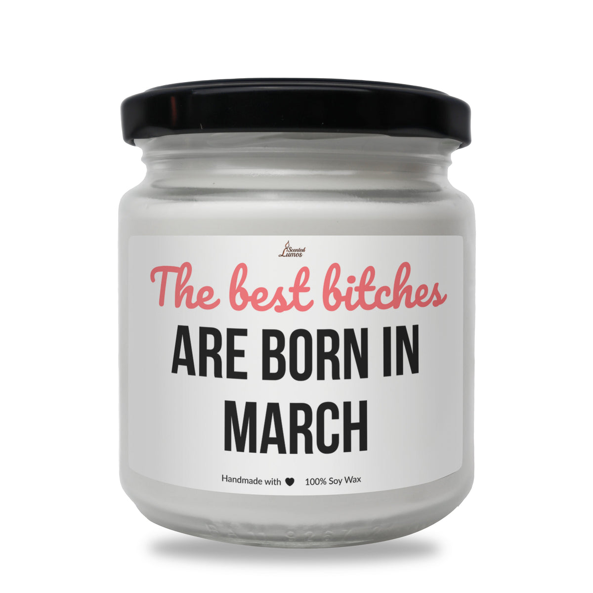 The best bitches are born in March Scented Soy Candle