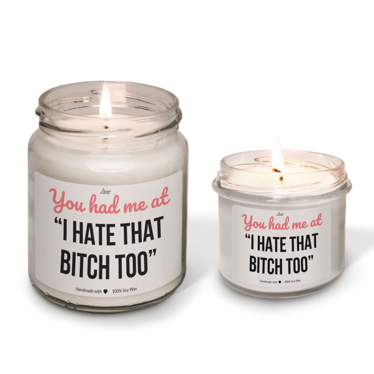 You had me at “I hate that bitch too” Scented Soy Candle