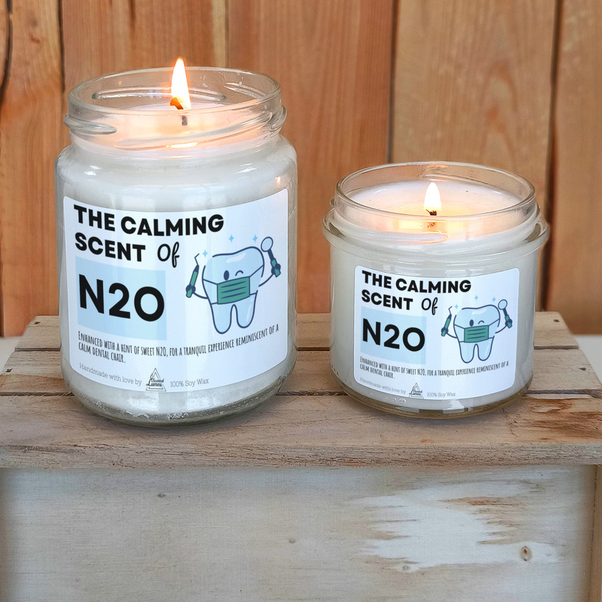 The calming scent of N20 Scented Soy Candle