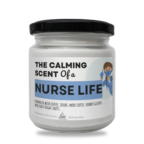 The calming scent of a Nurse life Scented Soy Candle