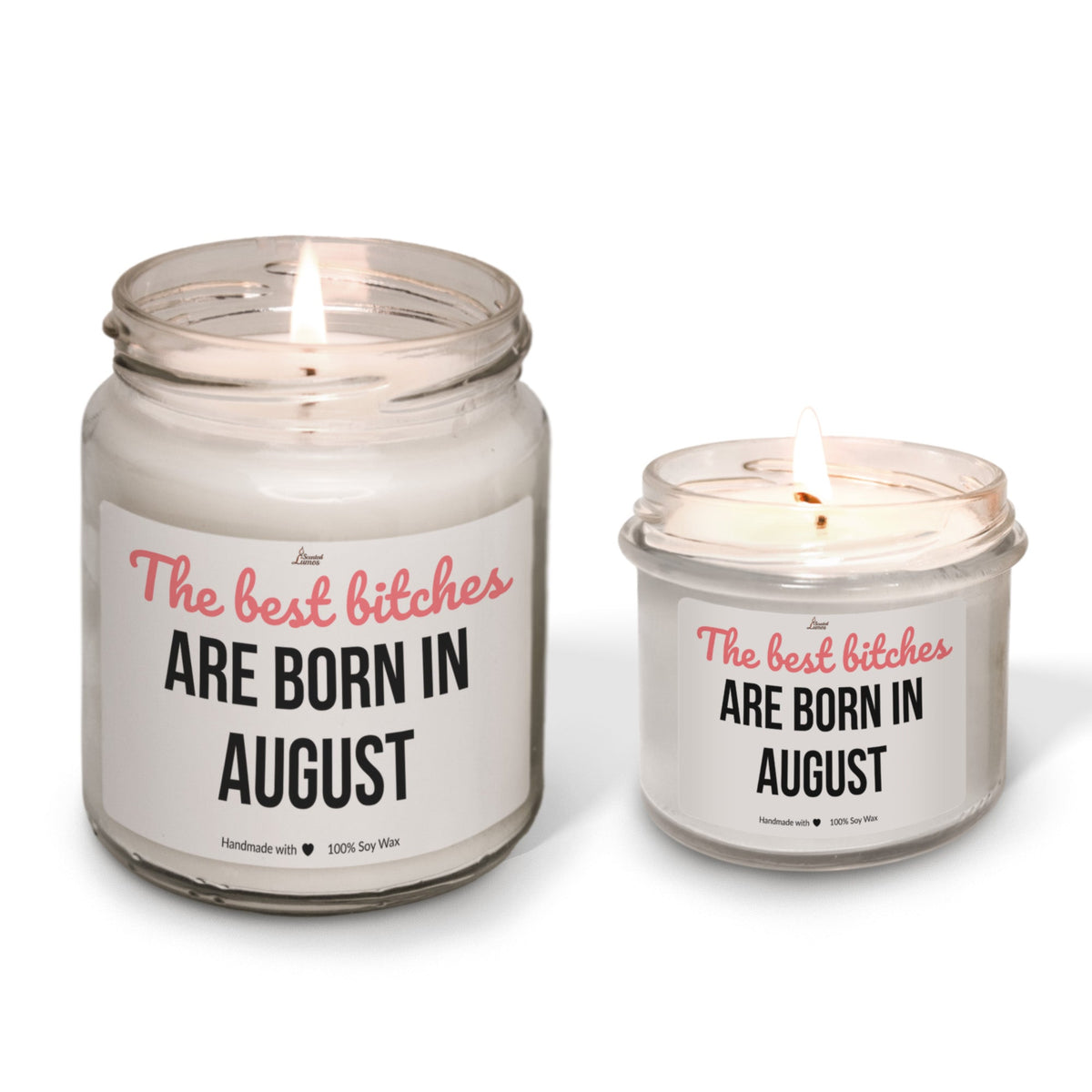 Best bitches are born in August Scented Soy Candle