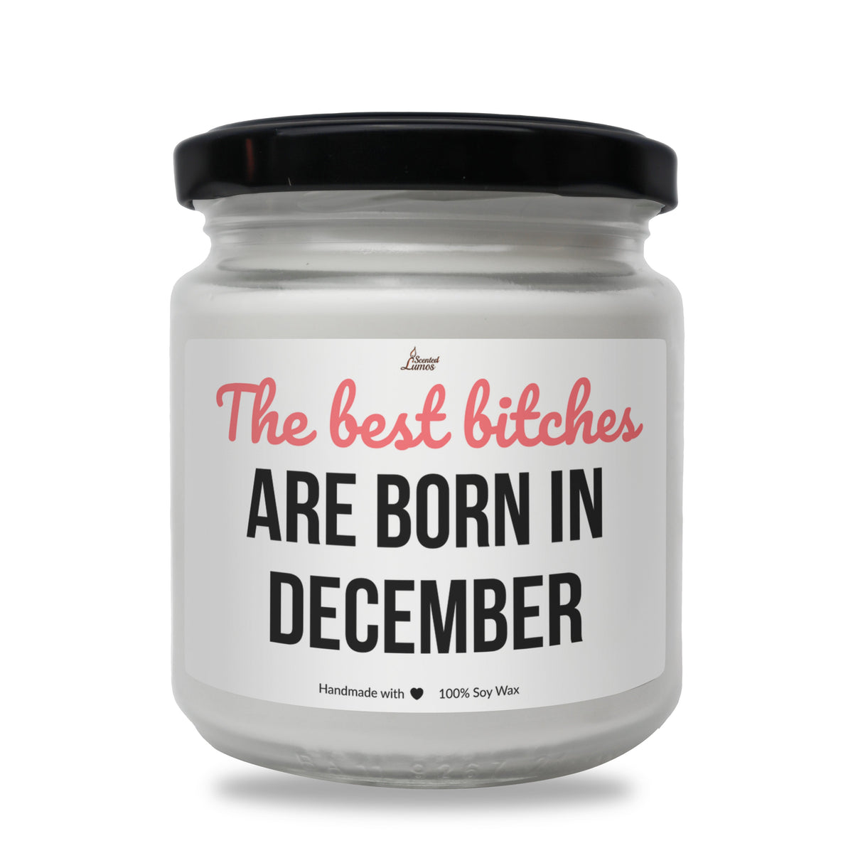 Best bitches are born in December Scented Soy Candle