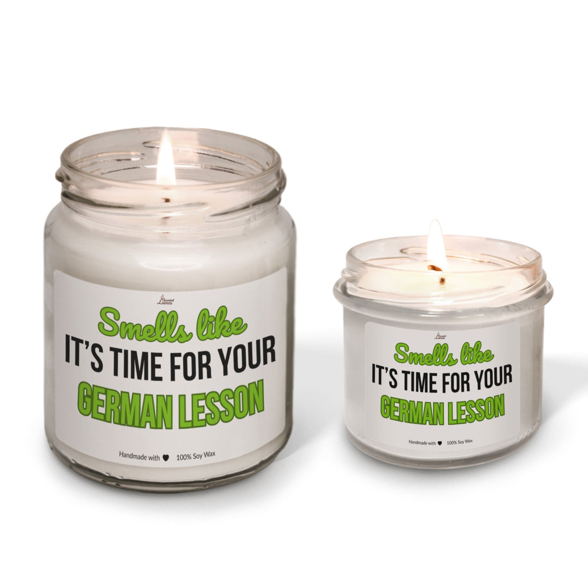 It's time for your German lesson Scented Soy Candle