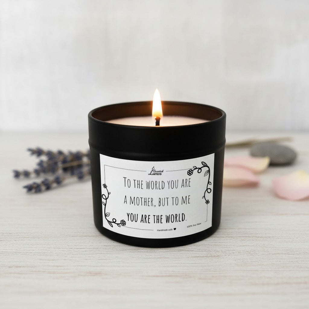 To me you are the world Scented Soy Candle