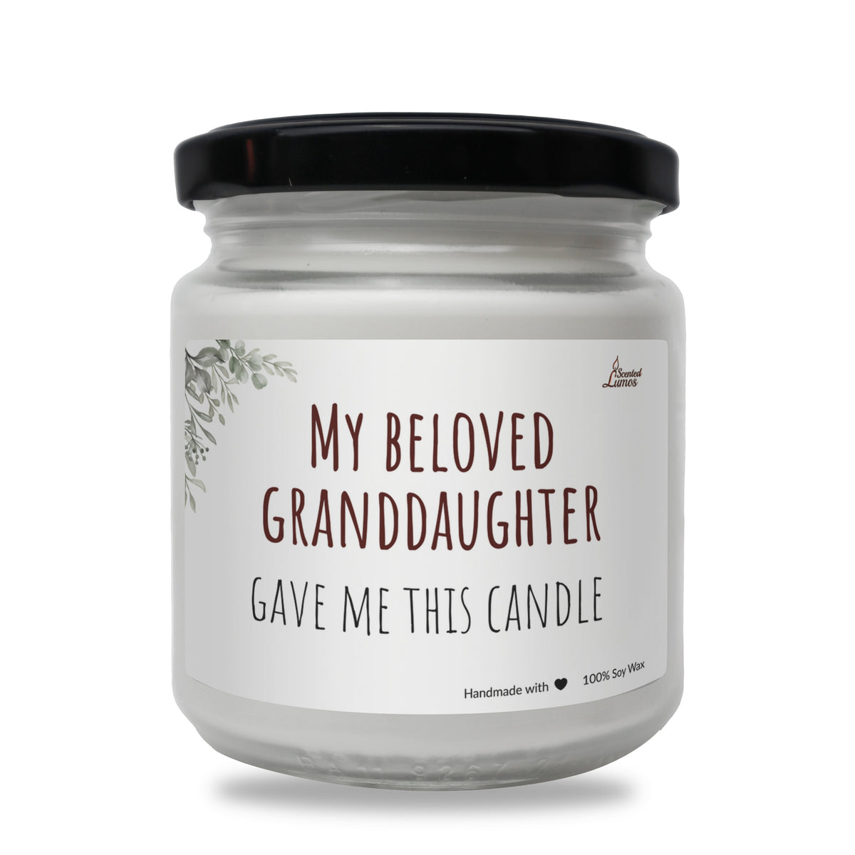My beloved granddaughter gave me this candle Scented Soy Candle