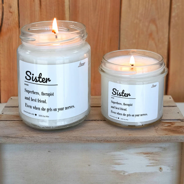 Definition for Sister Scented Soy Candle