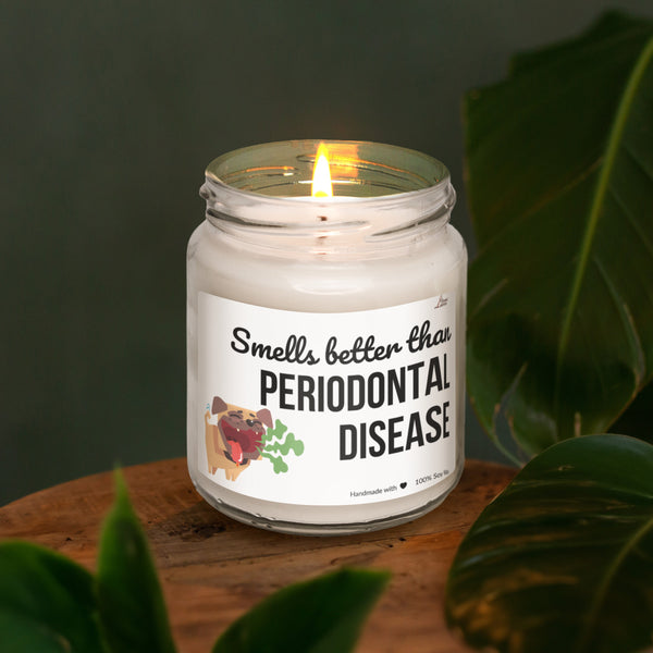 a candle that is sitting on a table