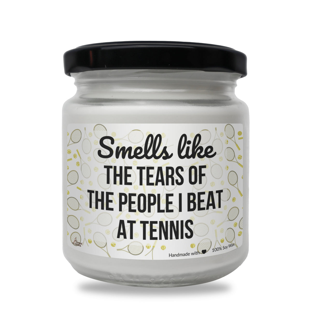 a jar of teas that says smell like the tears of the people i beat