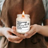 a person holding a candle in their hands