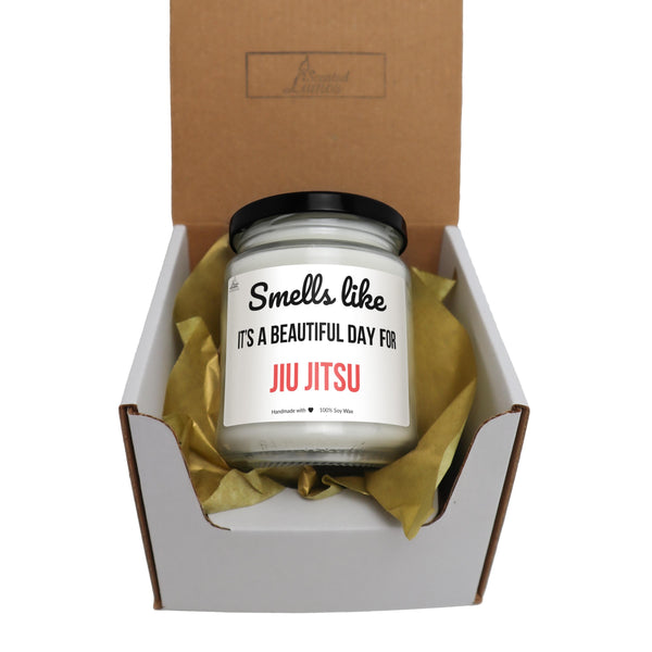 a jar of jujutsu sits inside of a box