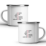 Mother: amazing, strong, smart, big-hearted, beautiful, hard working - White mug - Metal Mug 370ml
