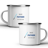 The best father in the entire galaxy - White mug - Metal Mug 370ml