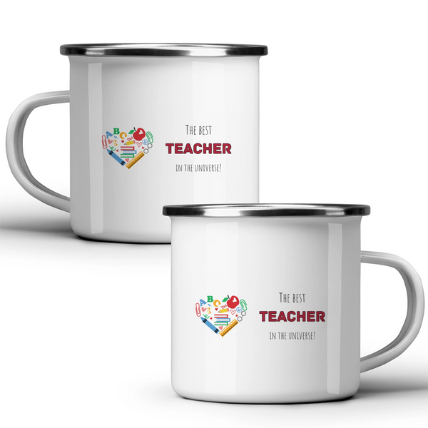 The best teacher in the universe! - White mug - Metal Mug 370ml