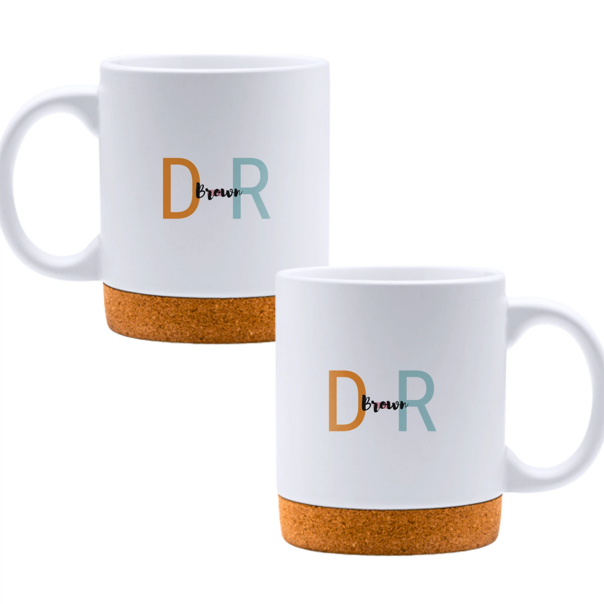 Dr [Name], personalized doctor mug - White mug - Ceramic Mug with Cork 320ml